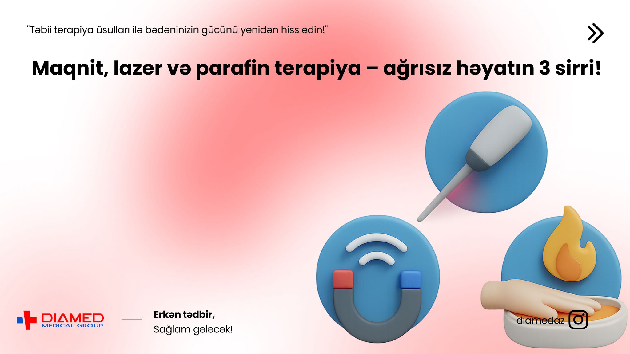 Maqnit, lazer və parafin terapiya – ağrısız həyatın 3 sirri!